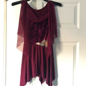 Rich maroon lyrical costume - child’s small.  Lightly worn.